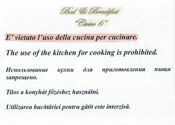 Bed & Breakfast Civico Sei 3*